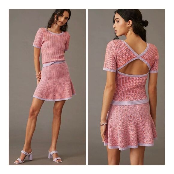 Maeve Dresses & Skirts - NWT Anthropologie Maeve Color-blocked knit set size M